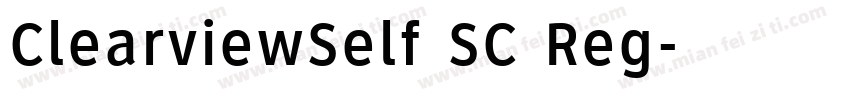 ClearviewSelf SC Reg字体转换